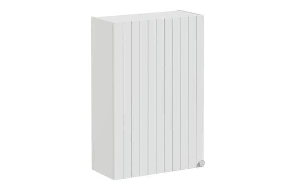 VitrA Root Groove 60cm 1 Door Upper/Wall Unit (LH Hinge) - Matt Light Grey